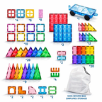 Magnetic Building Tiles Set