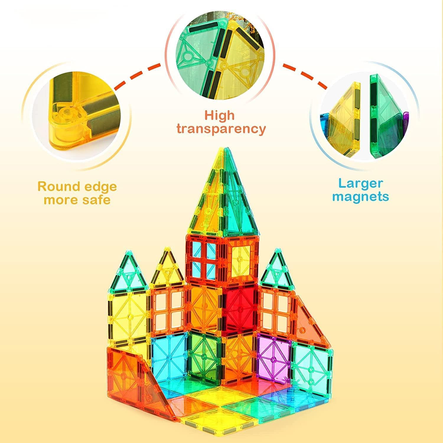 Magnetic Building Tiles Set