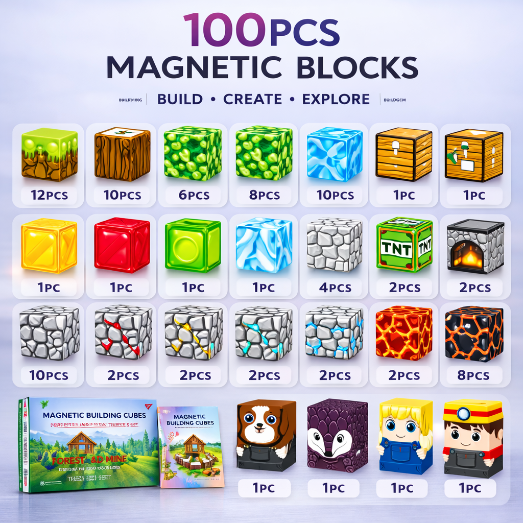 Intellex Magnetic Building Cubes