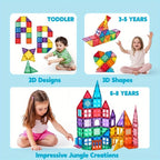 Magnetic Building Tiles Set