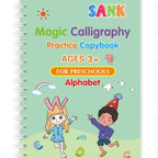 Sank Magic Practice Copybook Pen Preschools Kids Calligraphy English Verison Free Wiping Children Reusable Writing Book