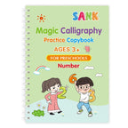 Sank Magic Practice Copybook Pen Preschools Kids Calligraphy English Verison Free Wiping Children Reusable Writing Book